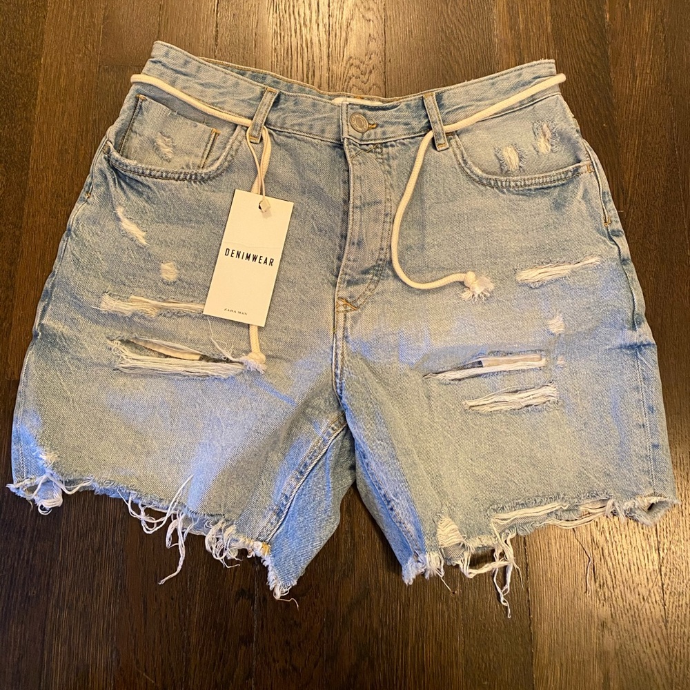 Zara Mens Denim Shorts